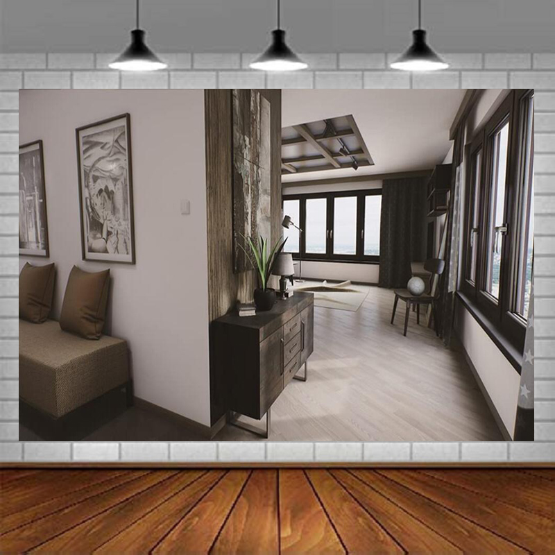 Home Office Zoom Background - Office Photography Backdrop Conference Zoom For