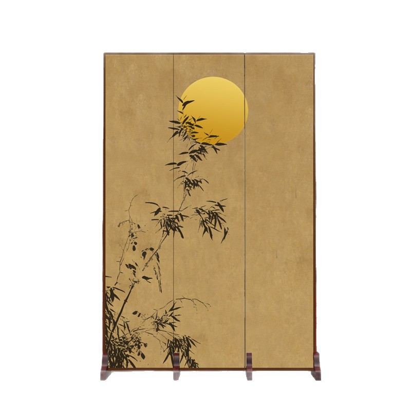 Home Office Background - New Chinese screen partition living room