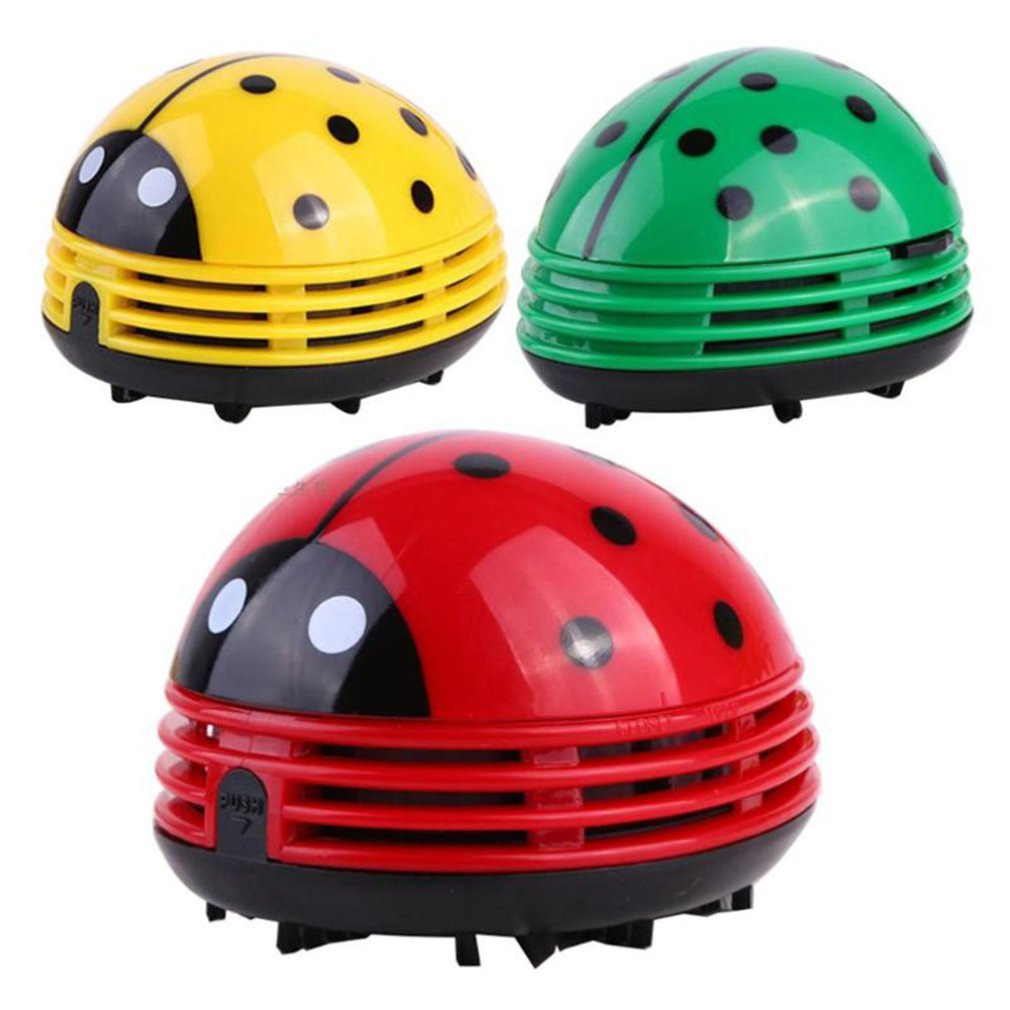 Home Office Keyboard - Cute Ladybug Desktop Vacuum Cleaner Dust