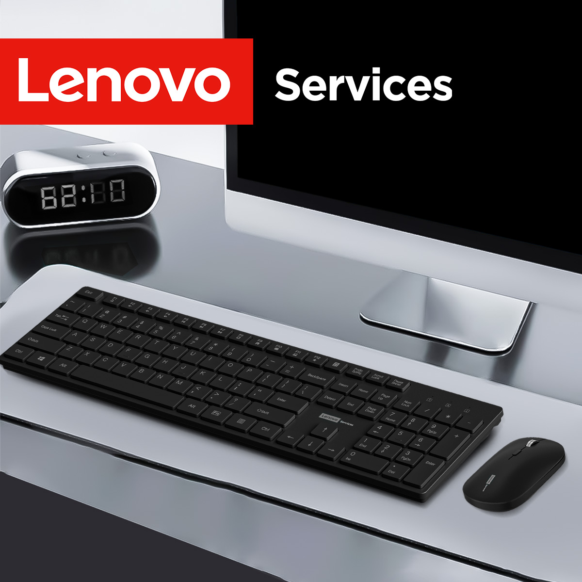 Home Office Keyboard - Lenovo KN220 Silent 2.4G Wireless Keyboard