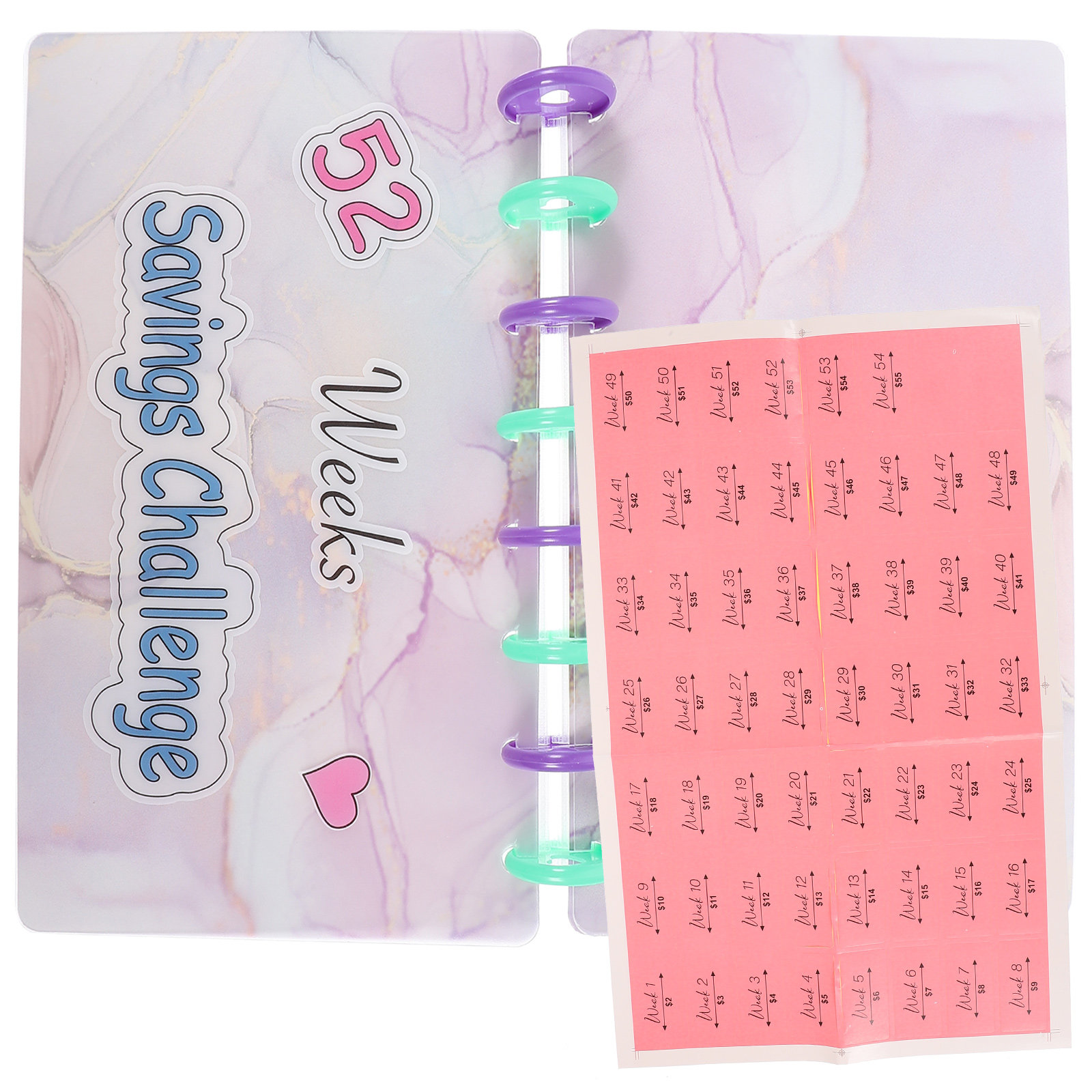 Home Office Budget - 1Set PP Budget Binder with Cash
