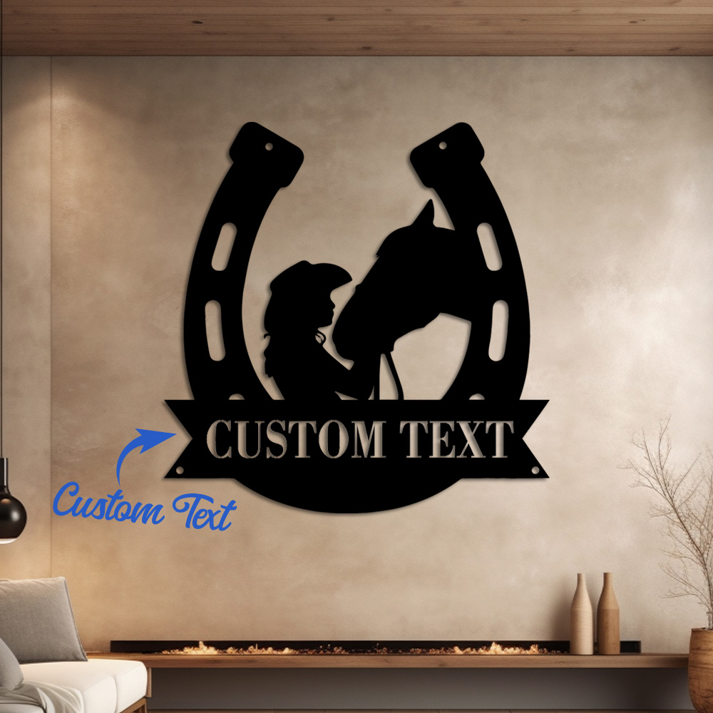 Home Office Design - 1pc Fashion Customized Horseshoe Wall Metal