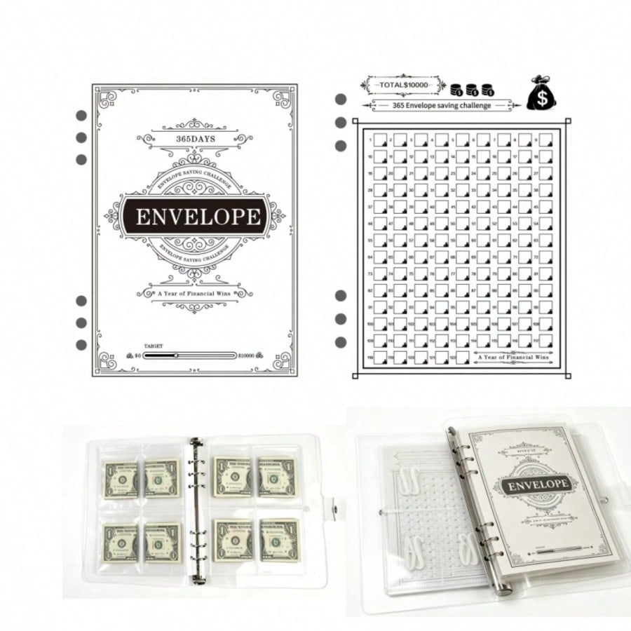 Home Office Budget - 100-day money-saving challenge envelope, 100 envelope