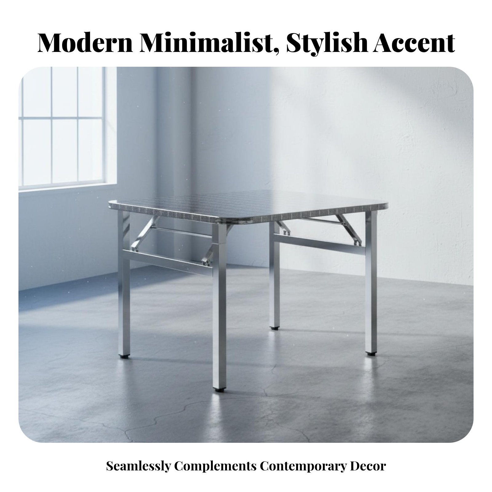 Home Office Design - Rectangular Folding Table Foldable Design Dining