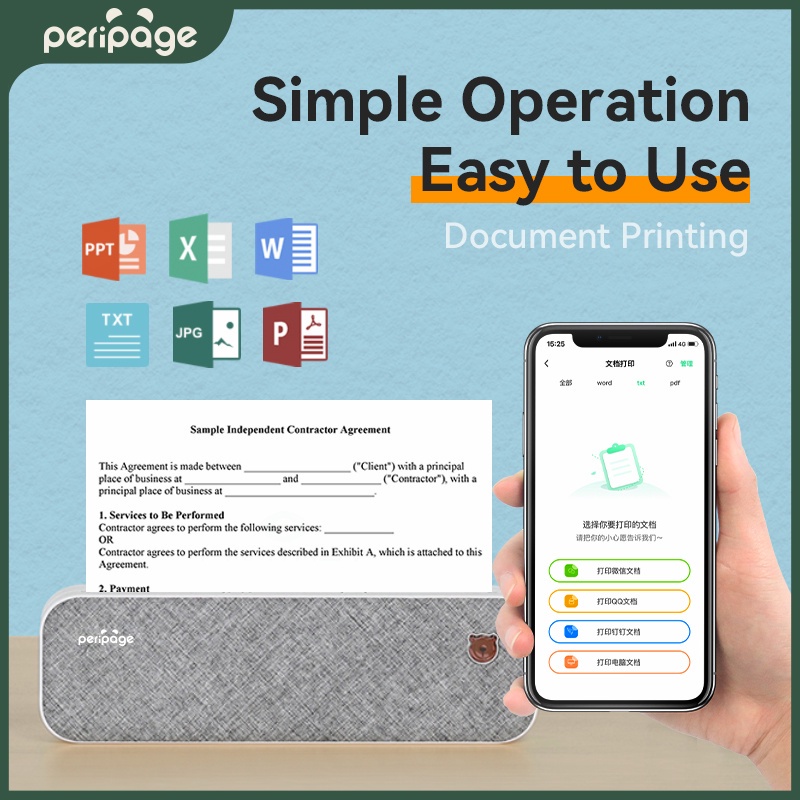 Peripage Portable A4 Printer T - đánh giá và giá Laser Printer Home