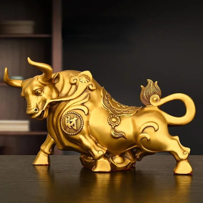 Feng Shui Copper Cow Ornament, - đánh giá và giá Home Office Marketing