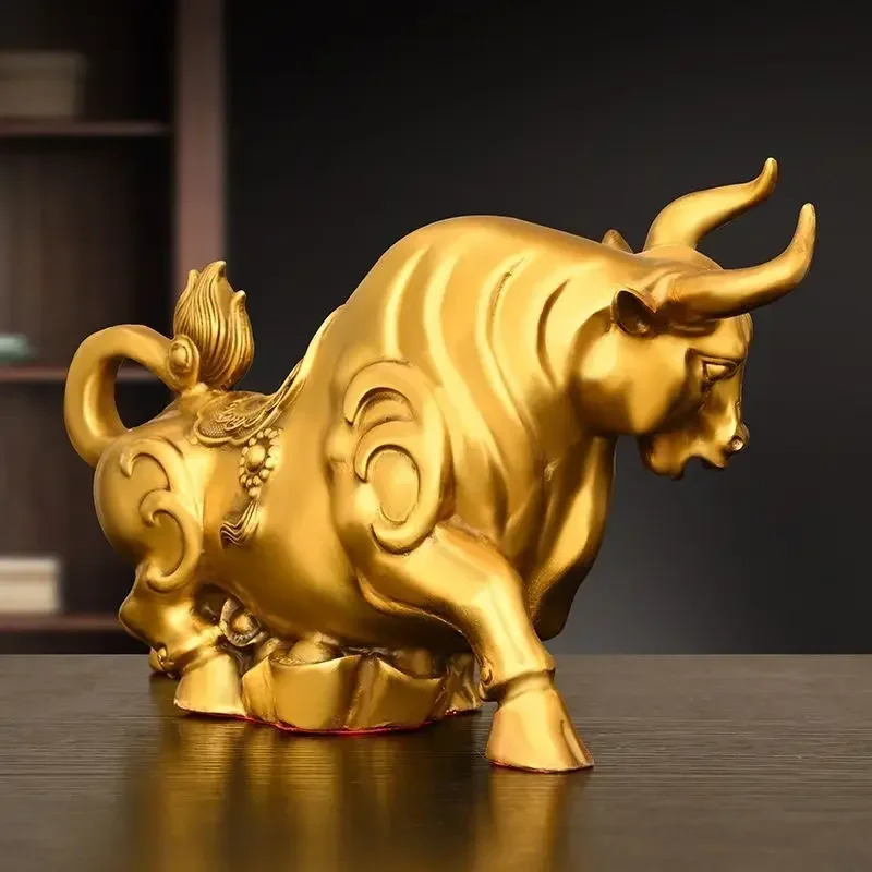Feng Shui Copper Cow Ornament, - đánh giá và giá Home Office Marketing