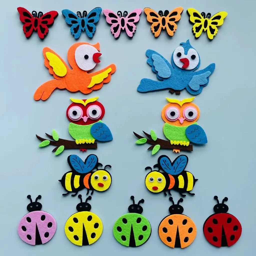 Felt animals Craft 3D Wall Dec - đánh giá và giá Home Office Background