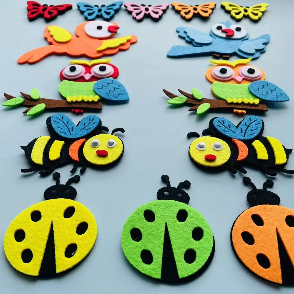 Felt animals Craft 3D Wall Dec - đánh giá và giá Home Office Background