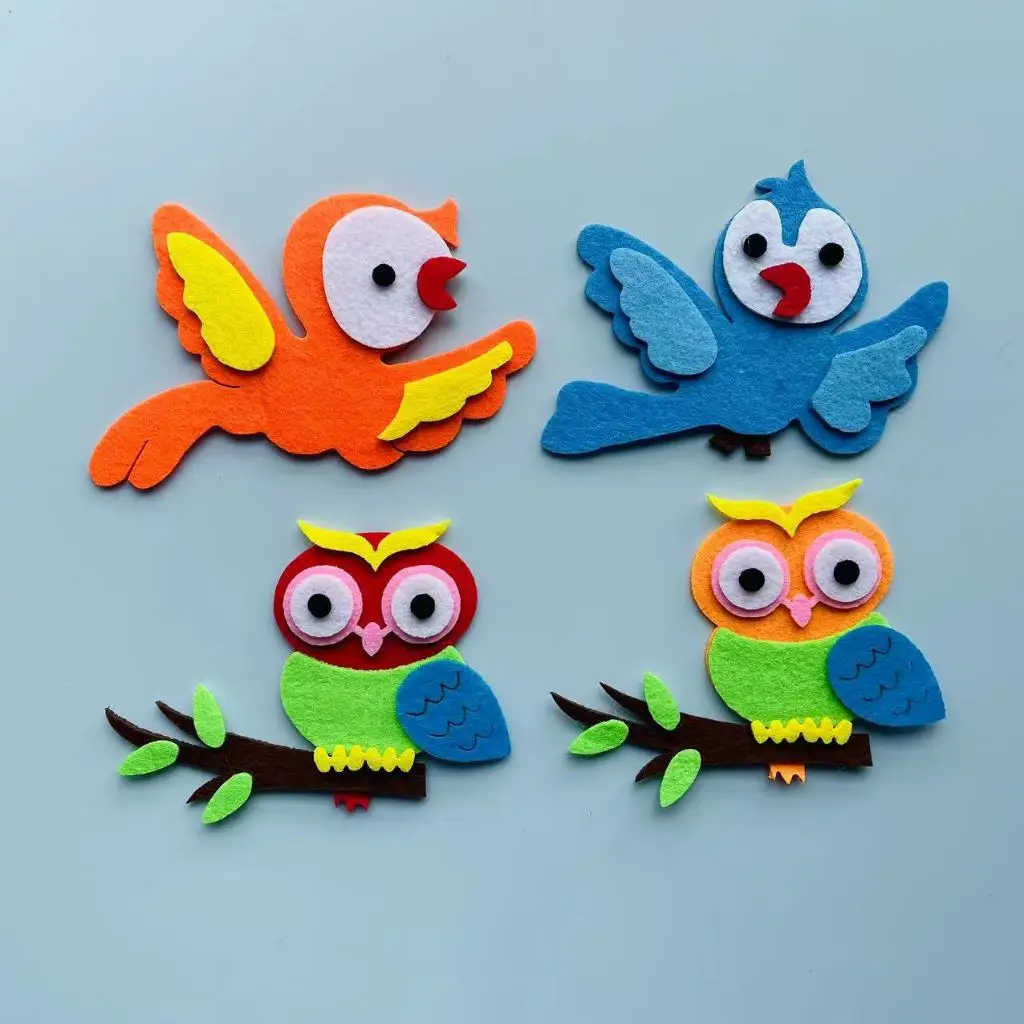 Felt animals Craft 3D Wall Dec - đánh giá và giá Home Office Background