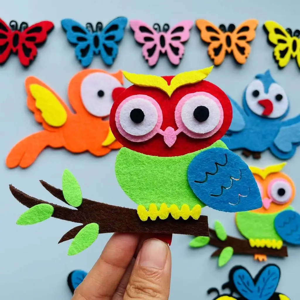 Felt animals Craft 3D Wall Dec - đánh giá và giá Home Office Background