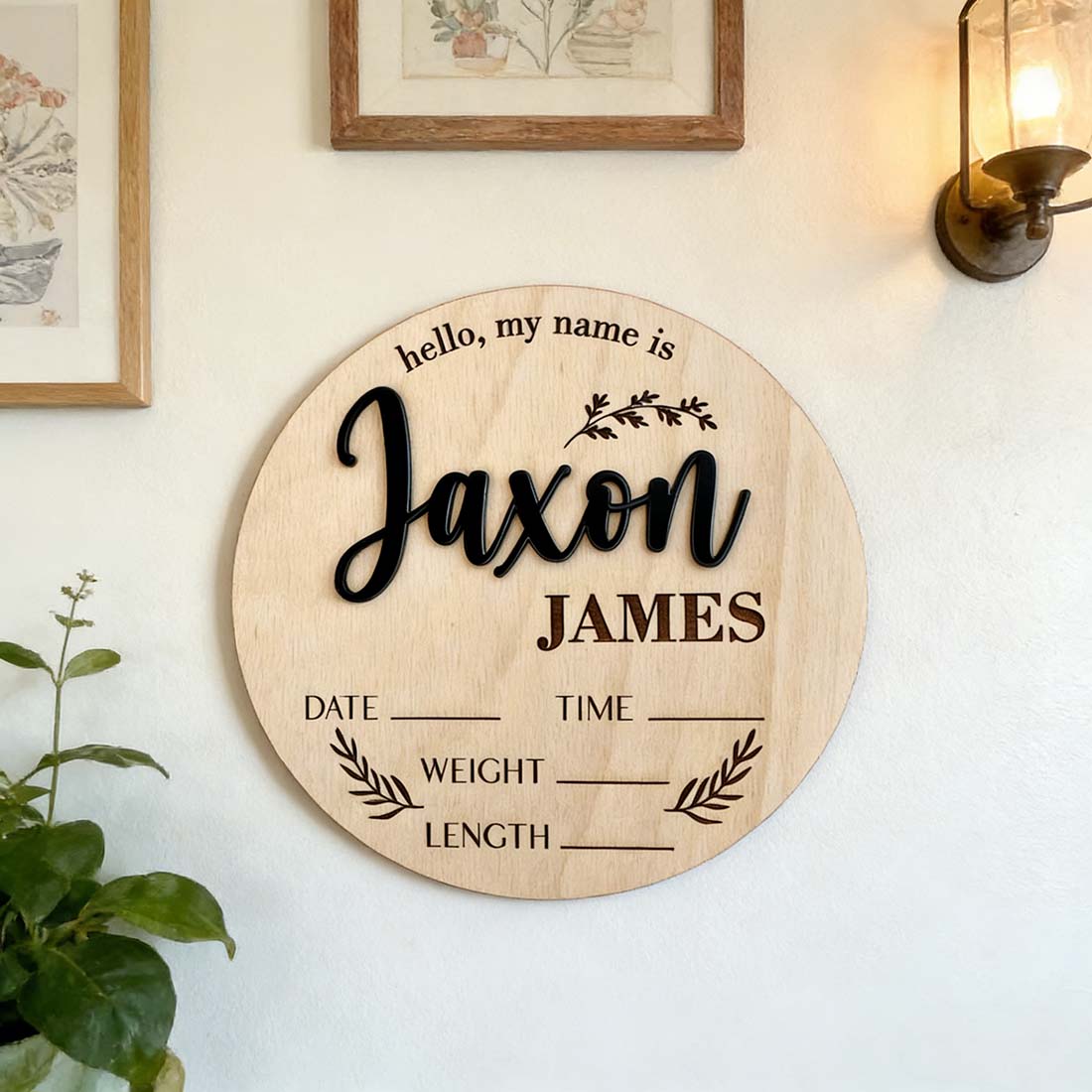 1Pc Custom Baby Announcement S - đánh giá và giá Home Office Design