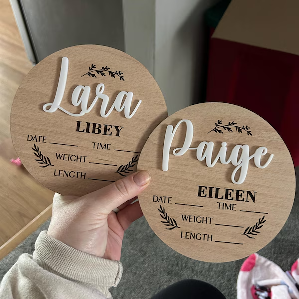 1Pc Custom Baby Announcement S - đánh giá và giá Home Office Design