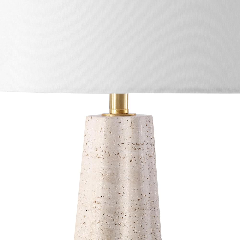 25-inch Travertine/White Table - đánh giá và giá Home Office Room
