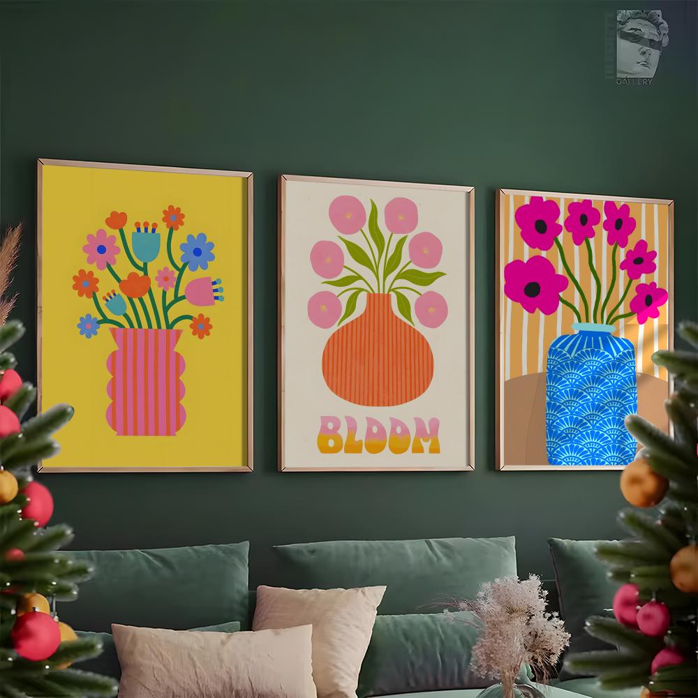 Pink Flower Market Vase Painti - đánh giá và giá Home Office Marketing