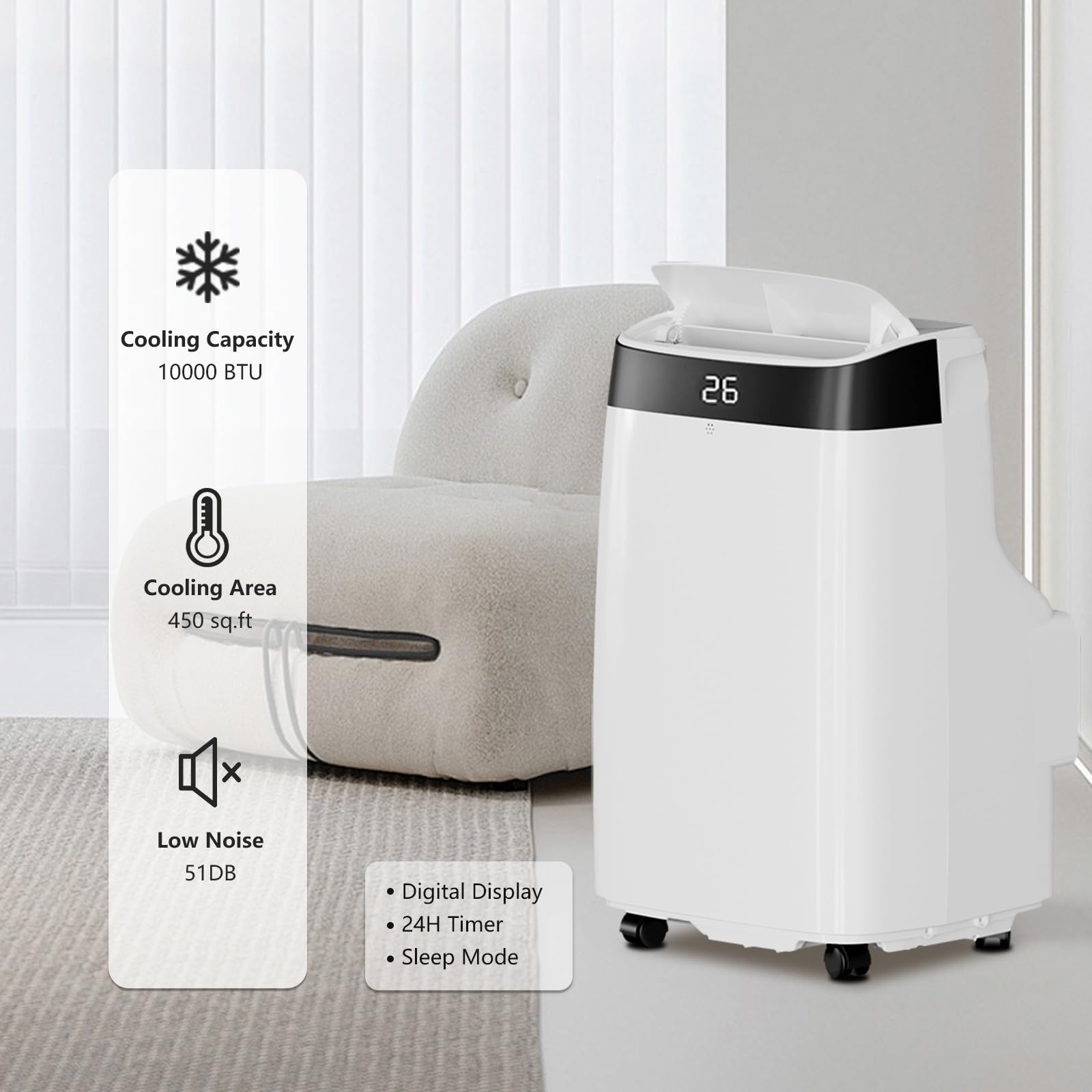 Portable Air Conditioners, 100 - đánh giá và giá Home Office British