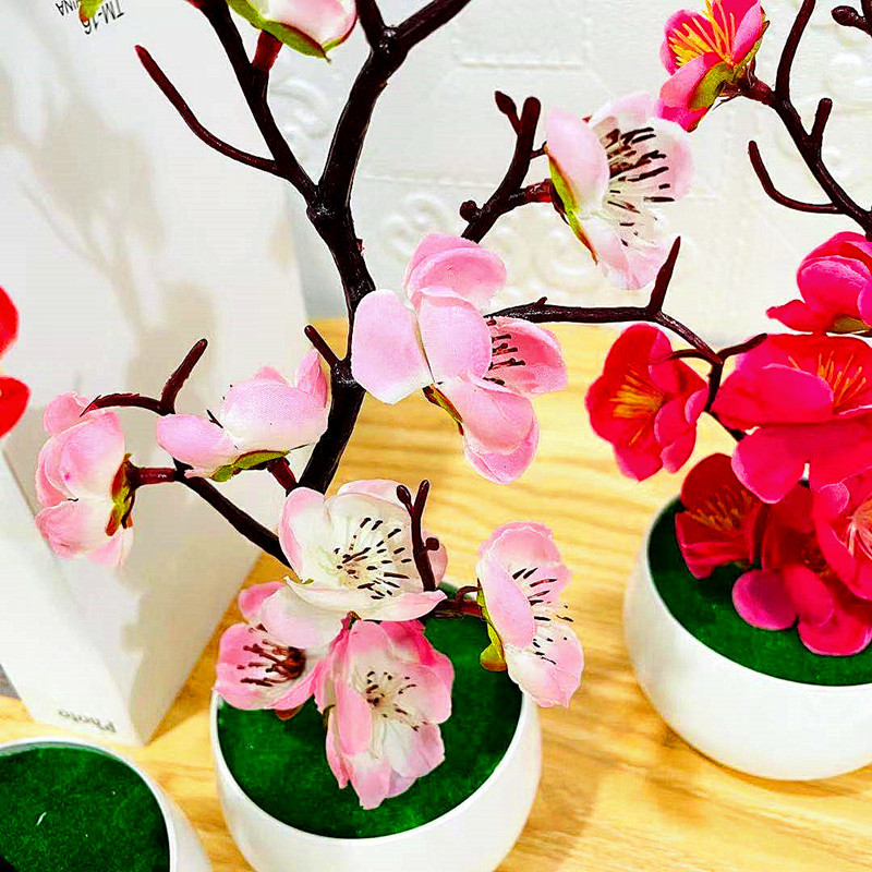 Simulation Plum Flower Pot Pla - đánh giá và giá Home Office Background
