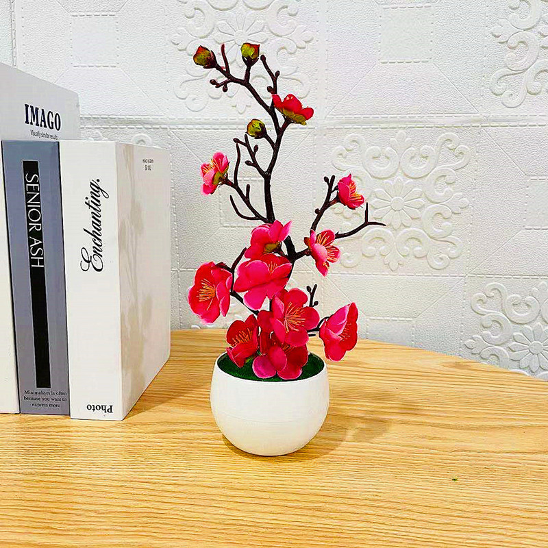 Simulation Plum Flower Pot Pla - đánh giá và giá Home Office Background