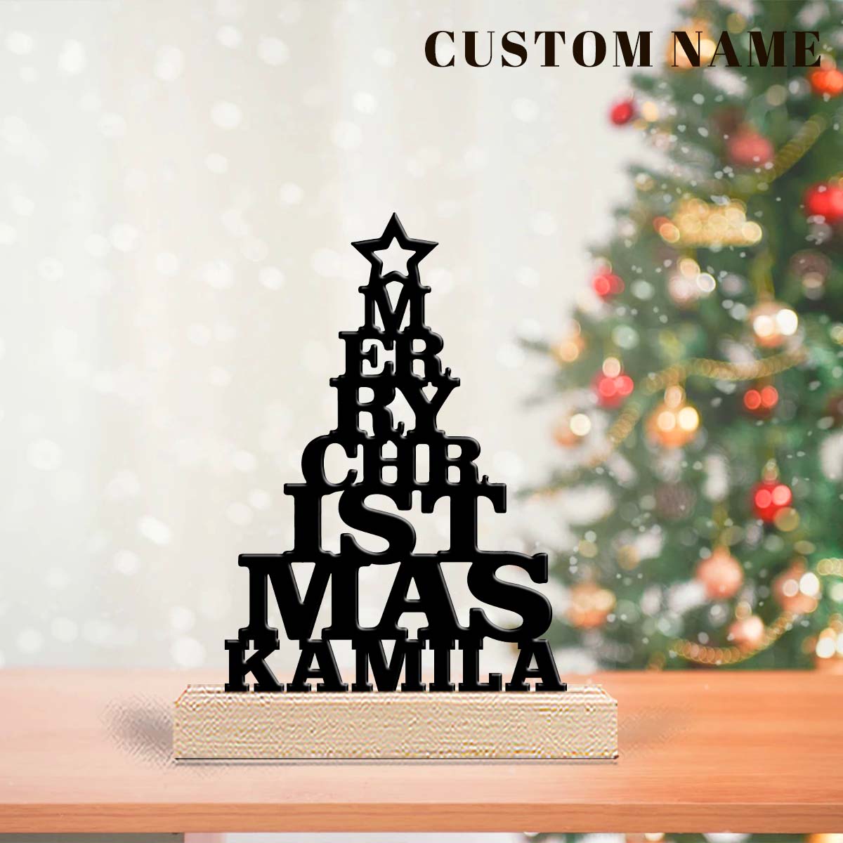 1Pc Csutom Name Merry Christma - đánh giá và giá Home Office Decor