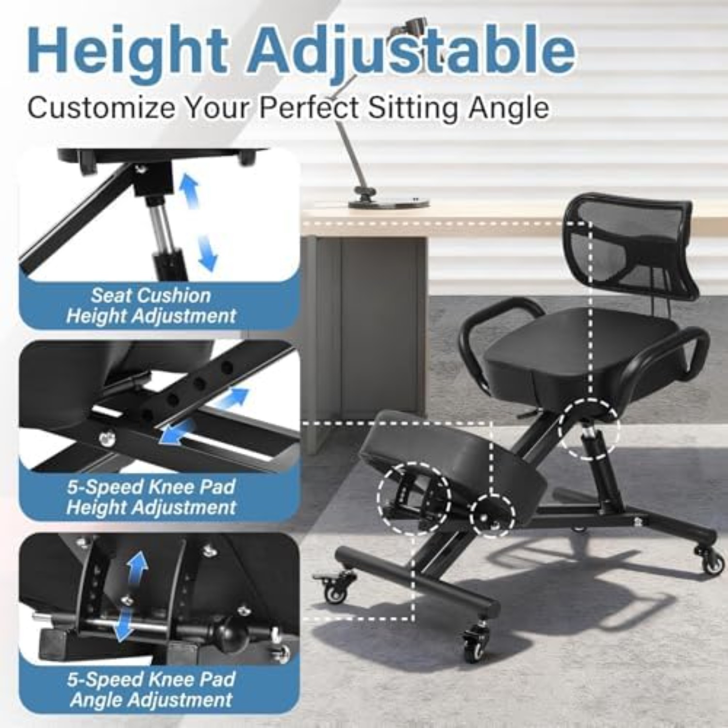 Ergonomic Kneeling Chair Adjus - đánh giá và giá Home Office Ergonomics