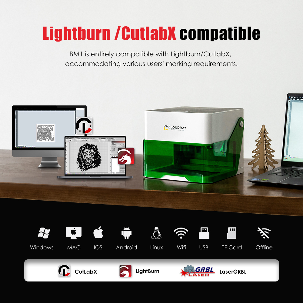 Cloudray 5000mw CNC Mini Laser - đánh giá và giá Laser Printer Home
