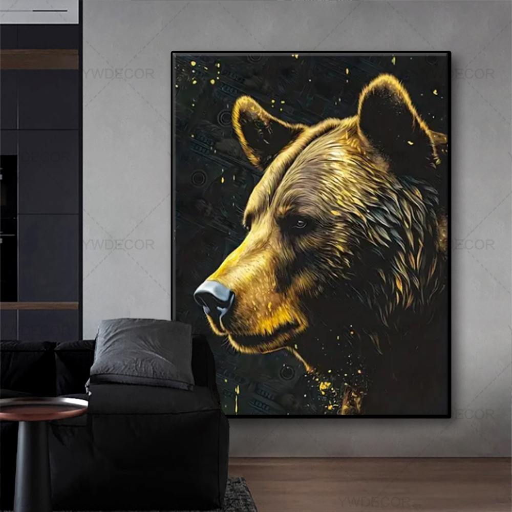 Bull and Bear Animals Painting - đánh giá và giá Home Office Marketing