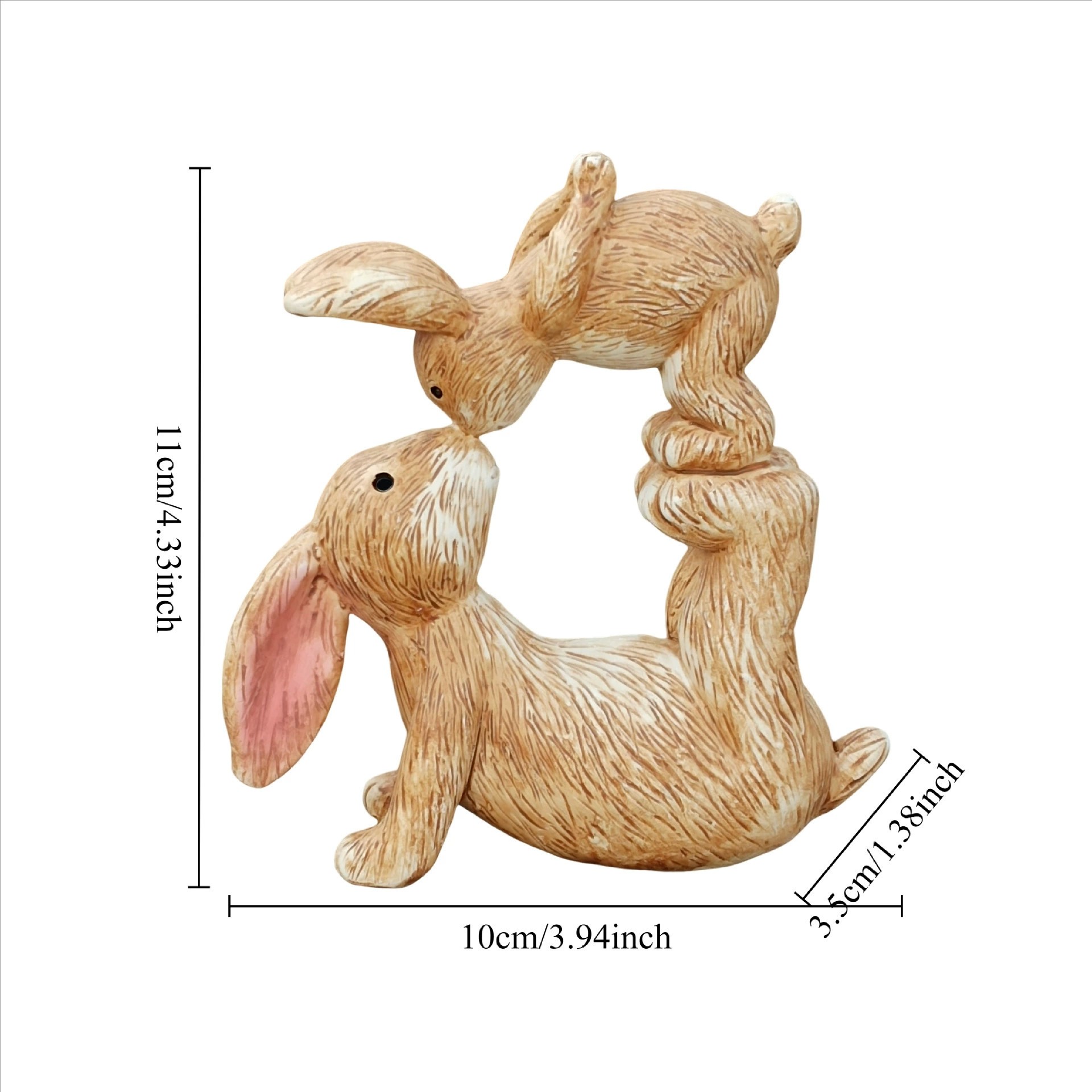 Kiss Rabbit Statue Representin - đánh giá và giá Home Office Representative