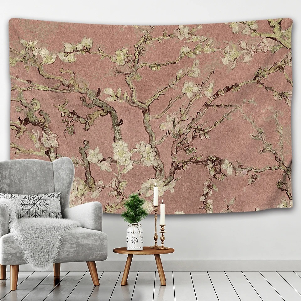 Retro Oil Painting Floral Back - đánh giá và giá Home Office Background
