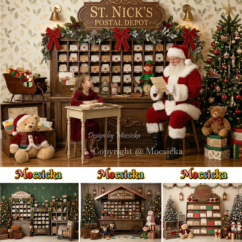 Mocsicka Christmas North Pole  - đánh giá và giá Home Office Background