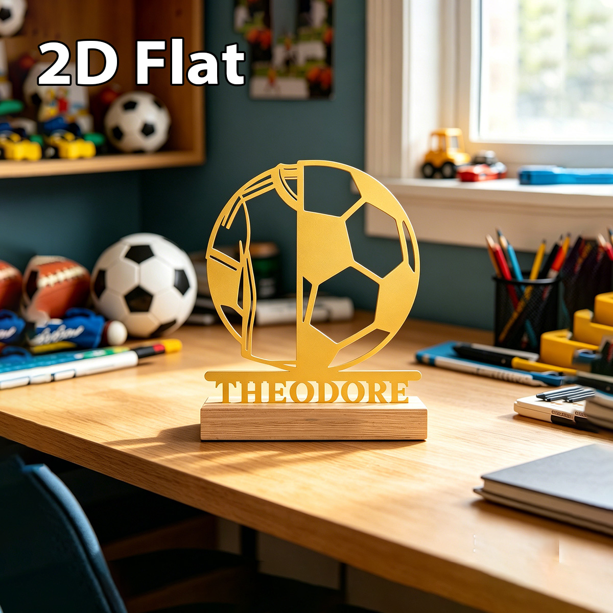 1Pc Csutom Football Soccer Woo - đánh giá và giá Home Office Decor
