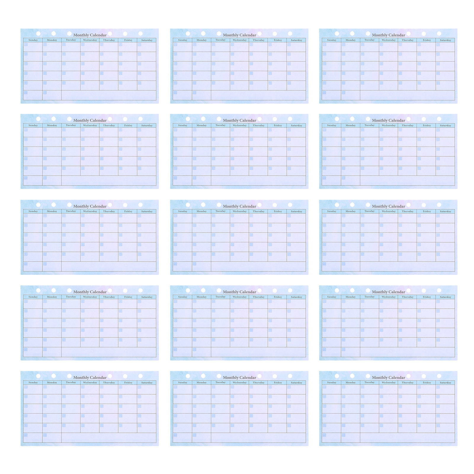 14Sheets A6 Monthly Planner Re - đánh giá và giá Home Office Budget