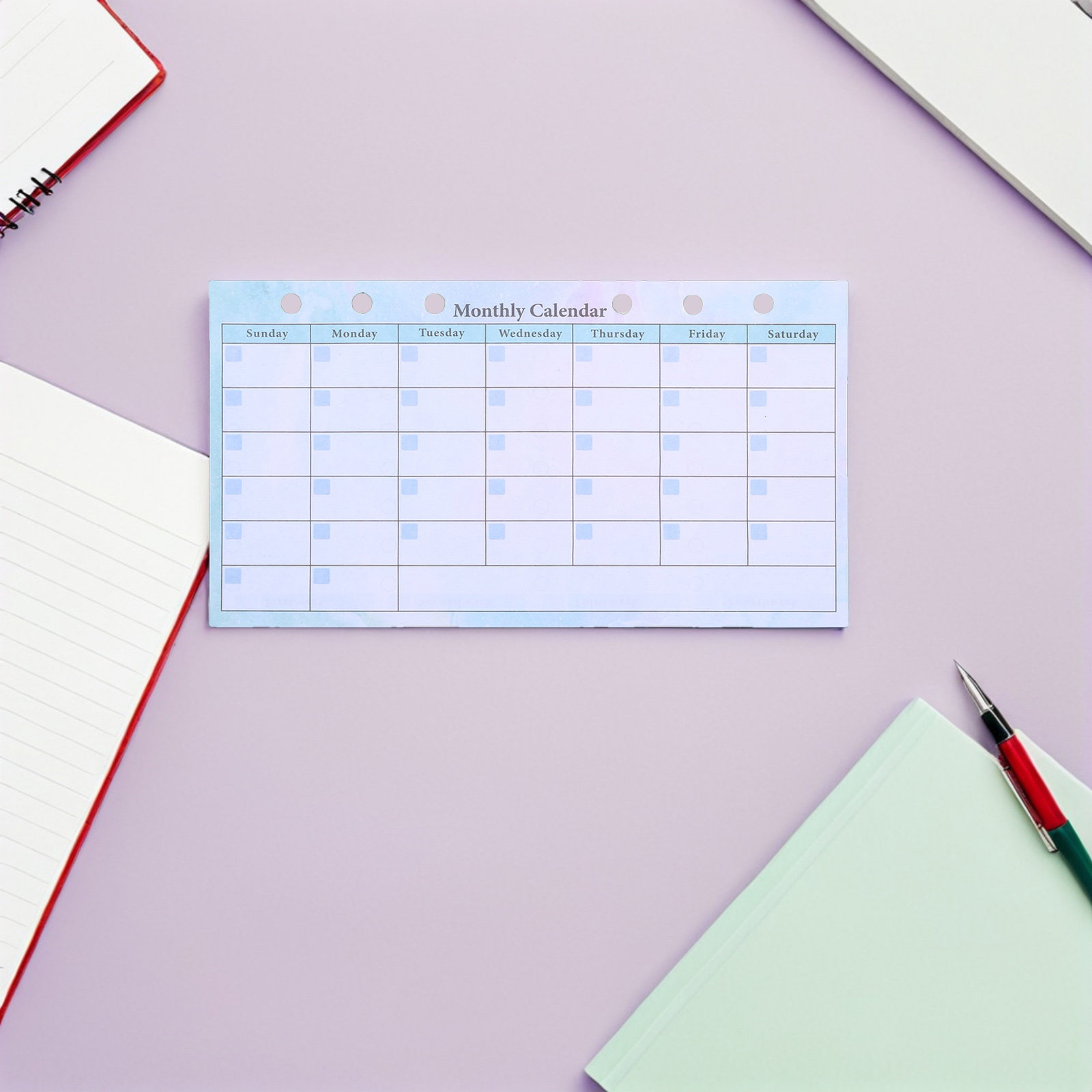 14Sheets A6 Monthly Planner Re - đánh giá và giá Home Office Budget