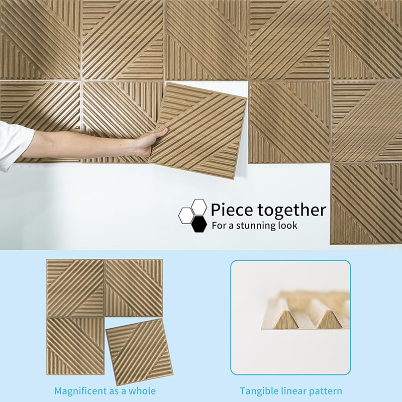 12 Pcs  3D Wall Panel 30x30cm  - đánh giá và giá Home Office Background