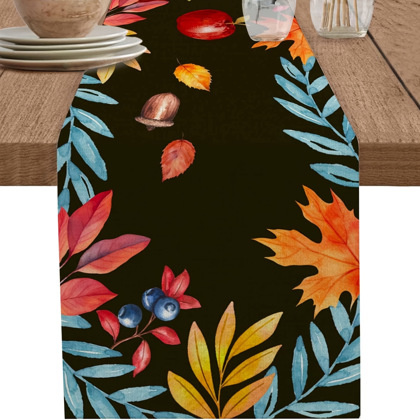 Autumn Leaves Table Runway - R - đánh giá và giá Home Office Marketing