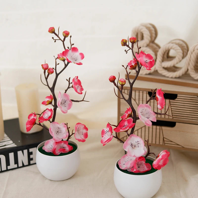 Simulation Plum Flower Pot Pla - đánh giá và giá Home Office Background