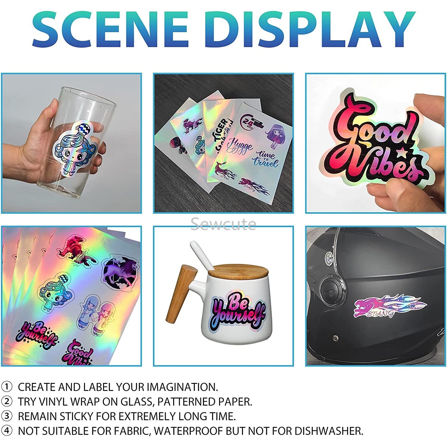 10Sheets Holographic Sticker P - đánh giá và giá Laser Printer Home