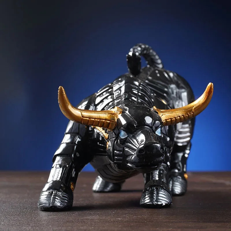 Futuristic Bull Robot Sculptur - đánh giá và giá Home Office Marketing