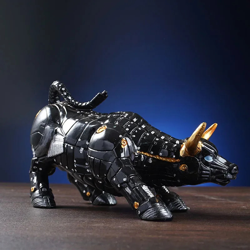 Futuristic Bull Robot Sculptur - đánh giá và giá Home Office Marketing