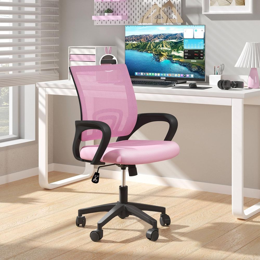 Pink Ergonomic Mesh Office Cha - đánh giá và giá Home Office Ergonomics